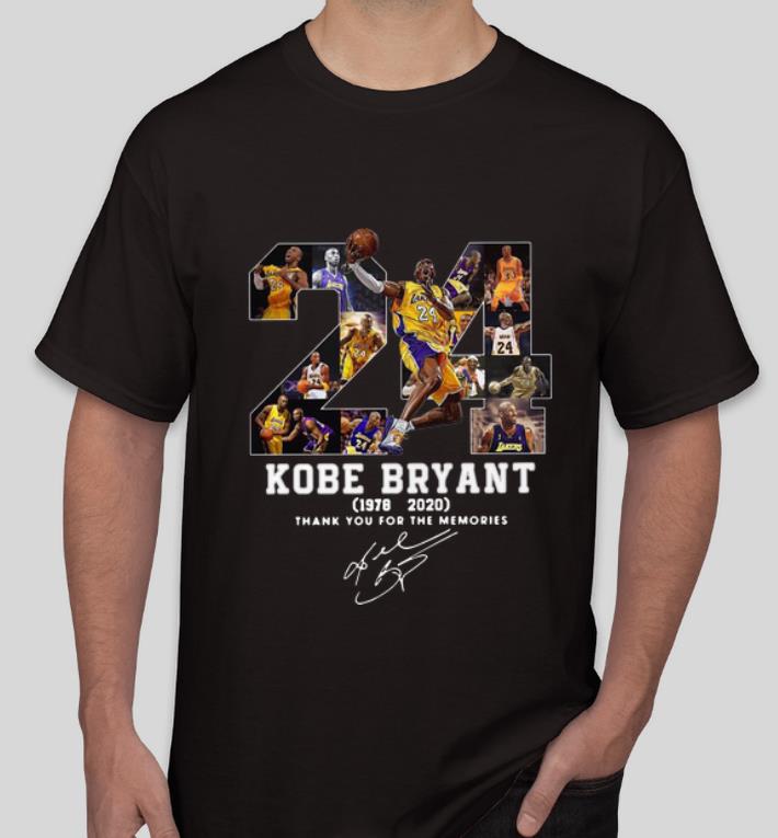 Top 24 Lakers Kobe Bryant Thank You For The Memories Signatures shirt 4 - Top 24 Lakers Kobe Bryant Thank You For The Memories Signatures shirt