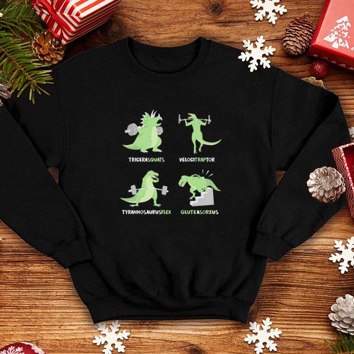 Nice Weight Lifting Workout Dinosaur Tricerasquats Velocitraptor shirt 4 - Nice Weight Lifting Workout Dinosaur Tricerasquats Velocitraptor shirt