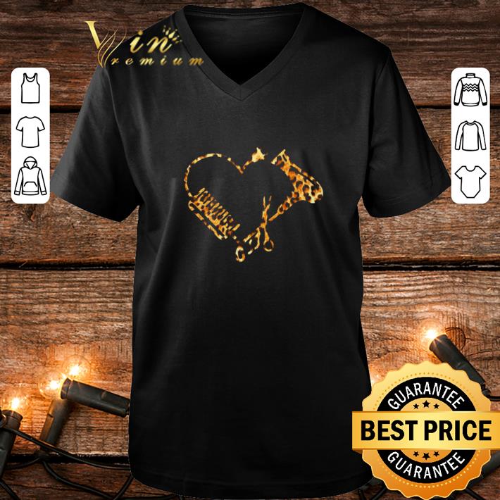 Official Love Barber Leopard Hairstylist heart shirt 4 - Official Love Barber Leopard Hairstylist heart shirt