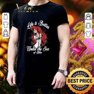 Original Los Angeles Dodgers girl Life is better under the sea of blue shirt 2