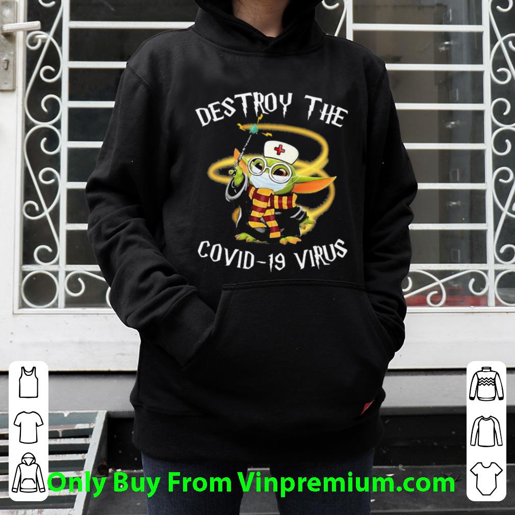 200a4320 great harry potter baby yoda nurse mask destroy the covid 19 virus shirt 4 - Great Harry Potter Baby Yoda Nurse Mask Destroy The Covid-19 Virus shirt