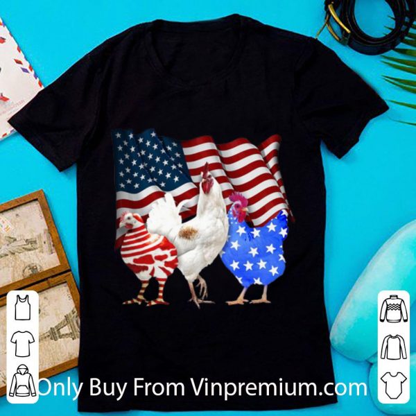 Official American Flag Chicken shirt