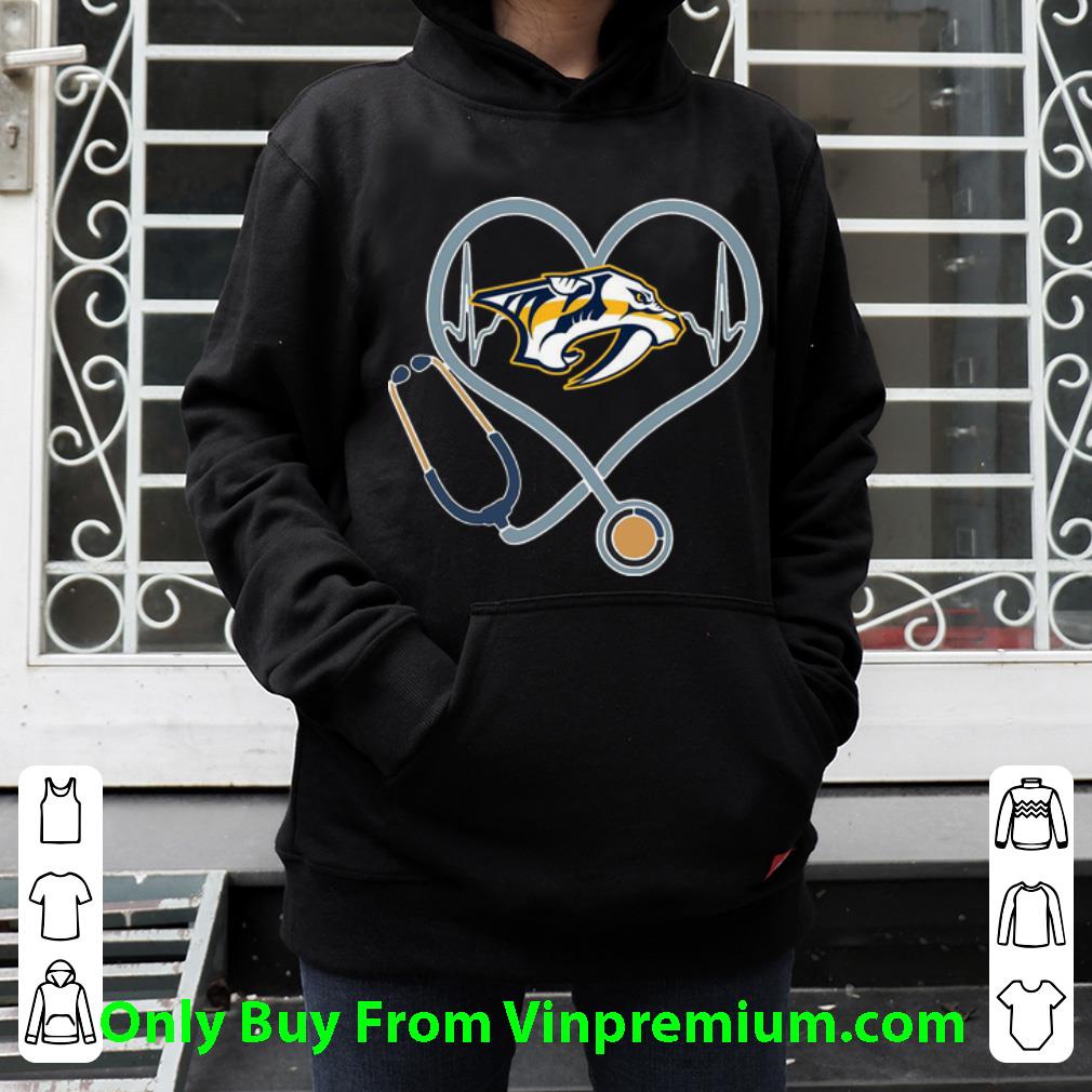 Original Nashville Predators Heartbeat Stethoscope Nurse shirt 29b4639a original nashville predators heartbeat stethoscope nurse shirt 4 - Original Nashville Predators Heartbeat Stethoscope Nurse shirt