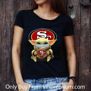 Nice Star Wars Baby Yoda Face Mask Hug San Francisco 49ers shirt 2