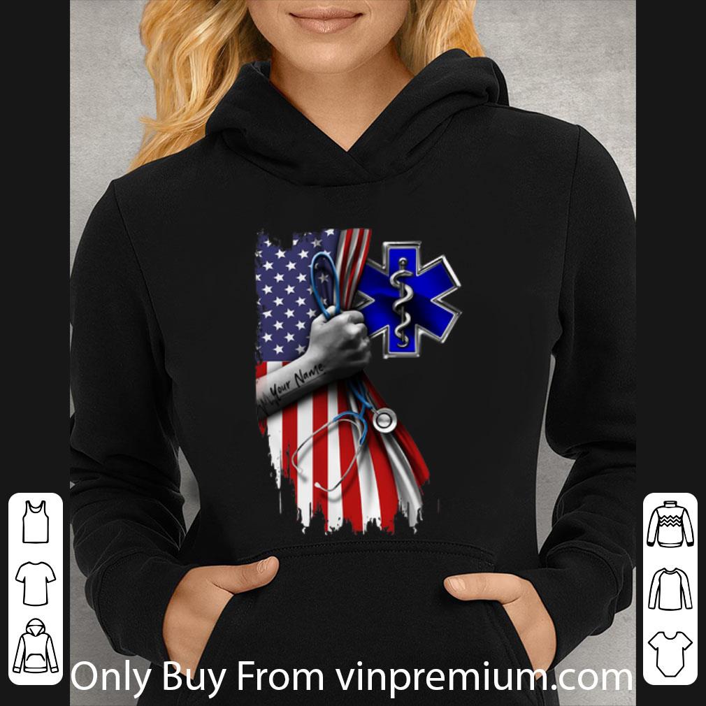 4045c9eb official emt emergency medical technician stethoscope american flag shirt 4 - Official EMT Emergency Medical Technician Stethoscope American Flag shirt