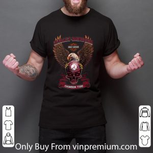 Great Motor Harley Davidson Cycles Skull Alabama Crimson Tide shirt