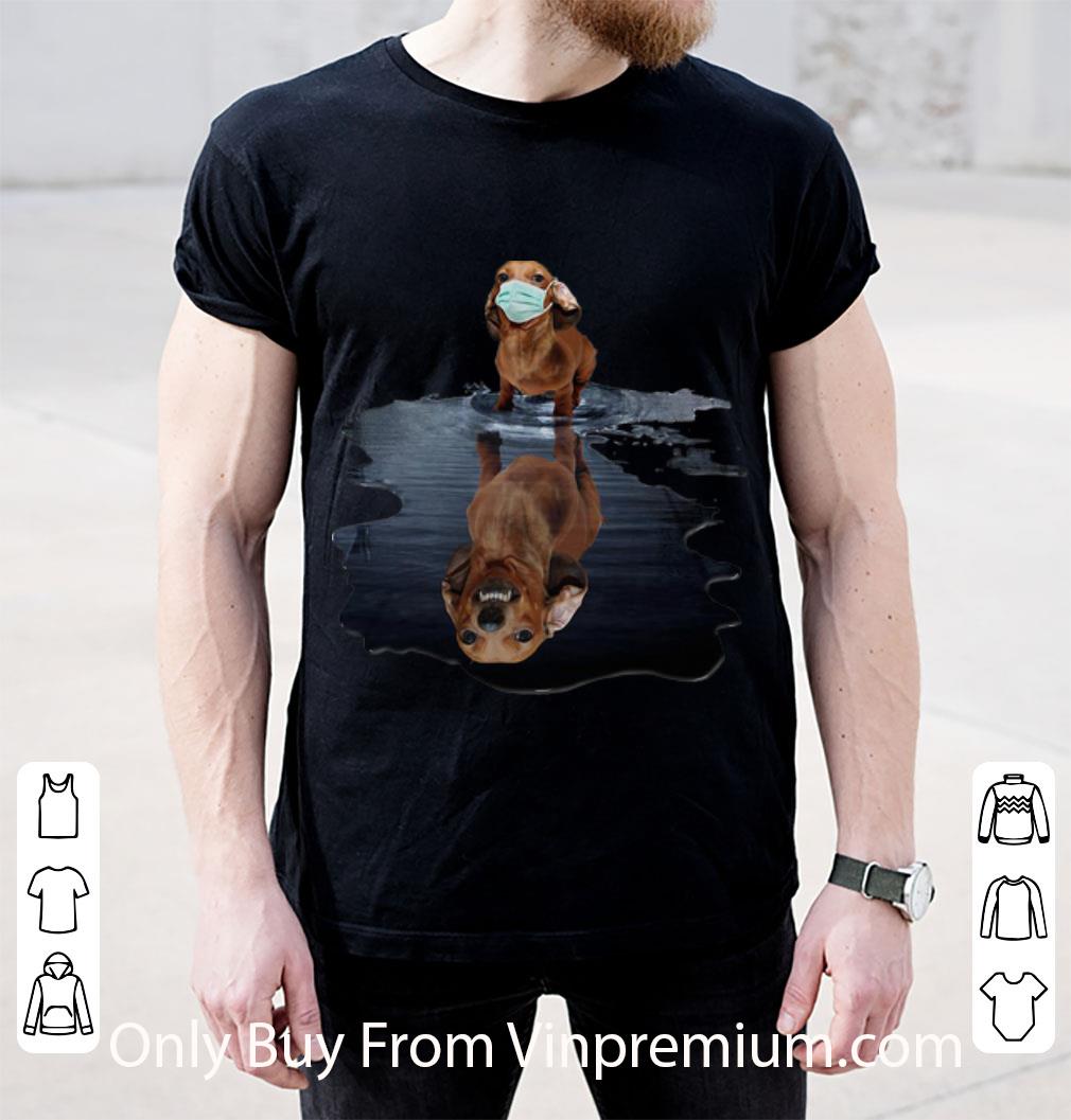 Nice Dachshund Face Mask Water Reflection shirt