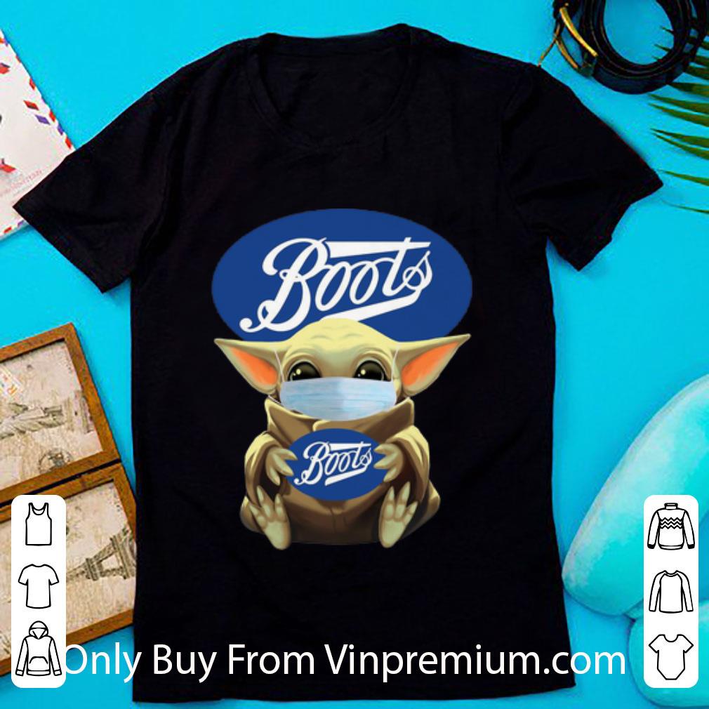 Nice Star Wars Baby Yoda Face Mask Hug Boots shirt
