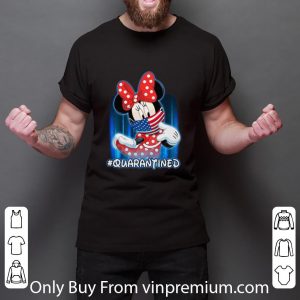 Premium Minnie Mouse Face Mask #Quarantined Covid-19 American Flag shirt