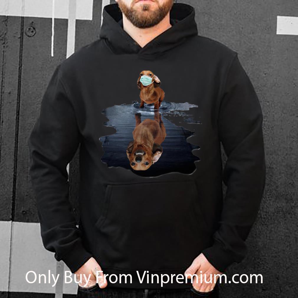77fa6559 nice dachshund face mask water reflection shirt 4 - Nice Dachshund Face Mask Water Reflection shirt