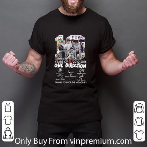Pretty 10 Years Of 1d One Direction Thank You For The Memories Signatures shirt