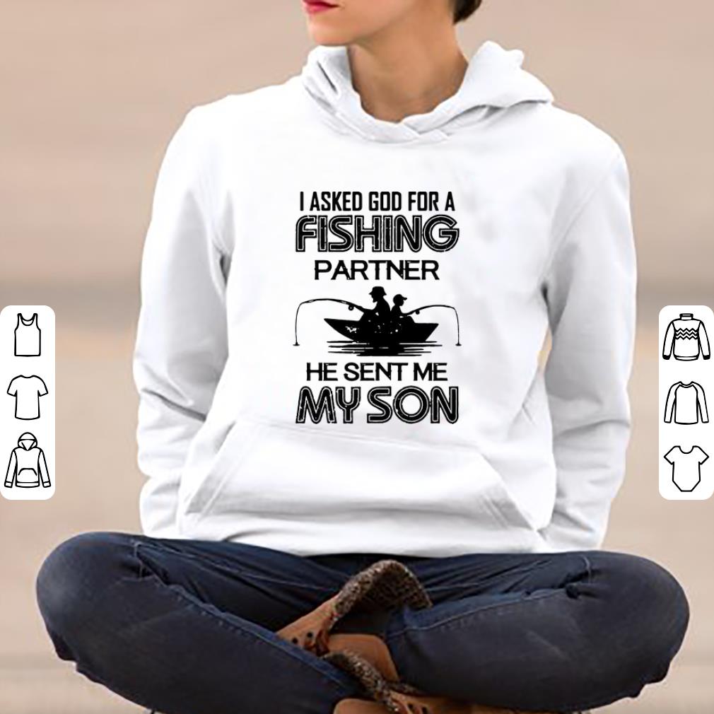 Top I Asked God For A Fishing Partner He Sent Me My Son shirt 4 - Top I Asked God For A Fishing Partner He Sent Me My Son shirt