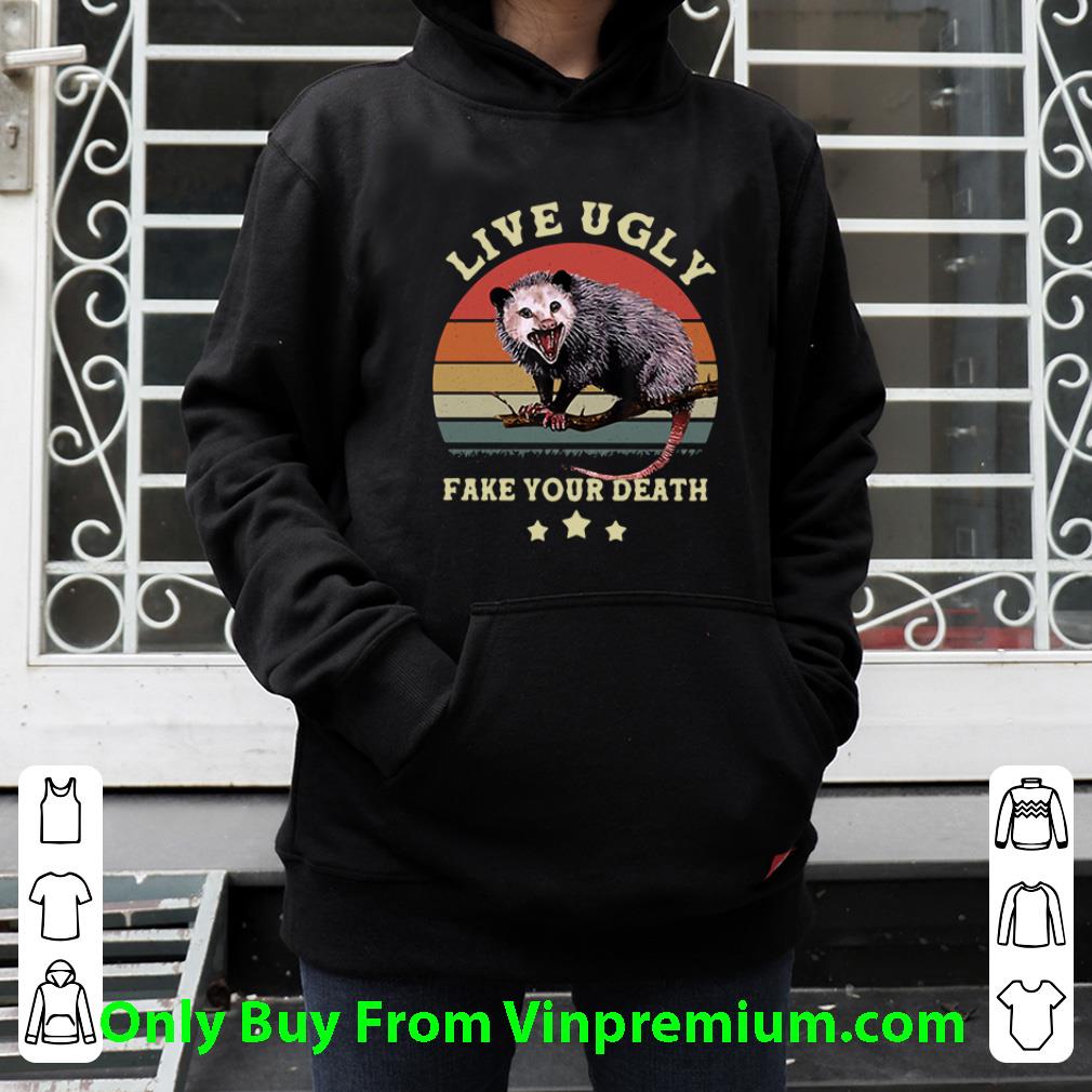 b2ddd2b1 premium opossum live ugly fake your death vintage shirt 4 - Premium Opossum Live Ugly Fake Your Death Vintage shirt