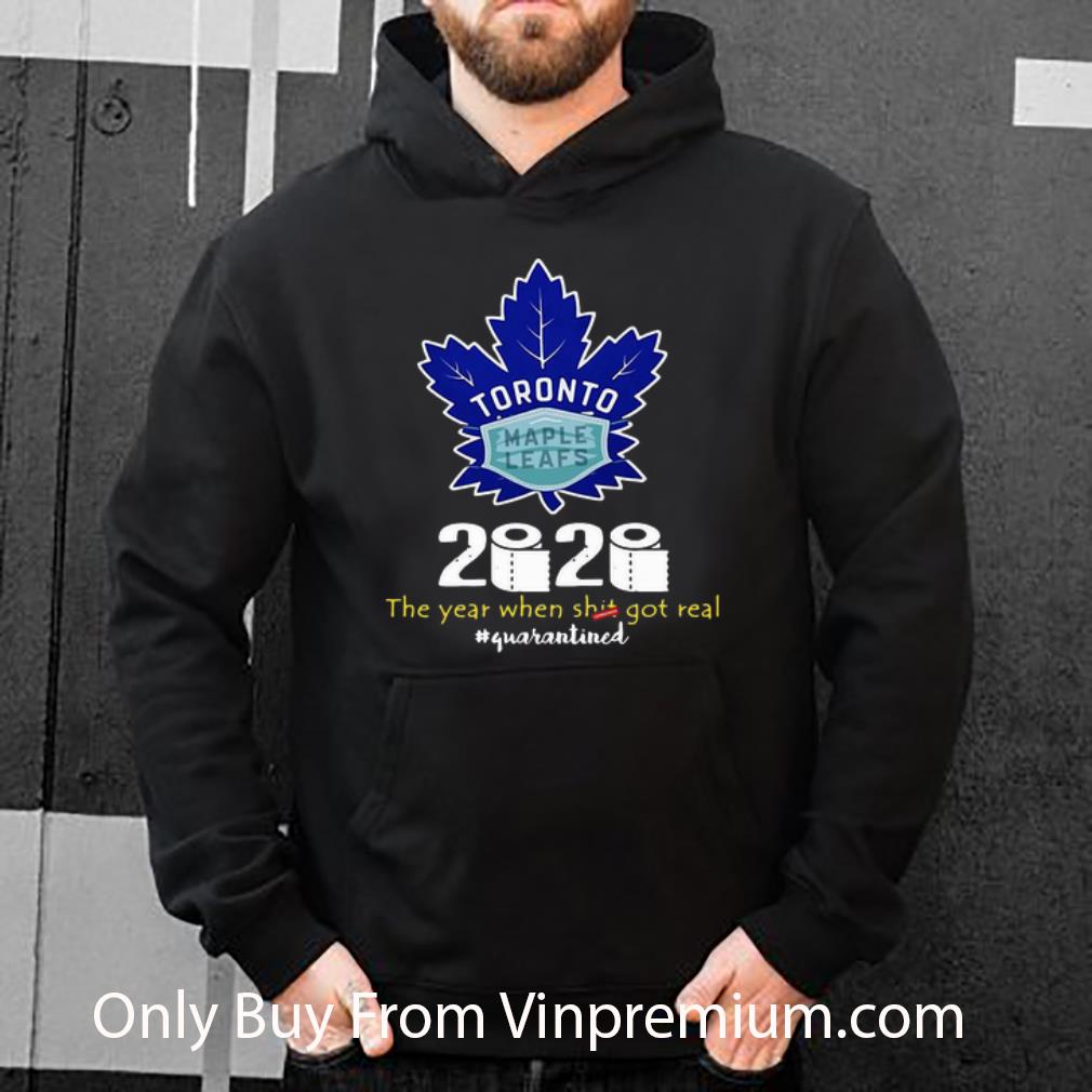 Toronto Maple Leafs Facemask 2020 The Year When Shit Got Real #quarantined  COVID-19 T-Shirt - TeeNavi