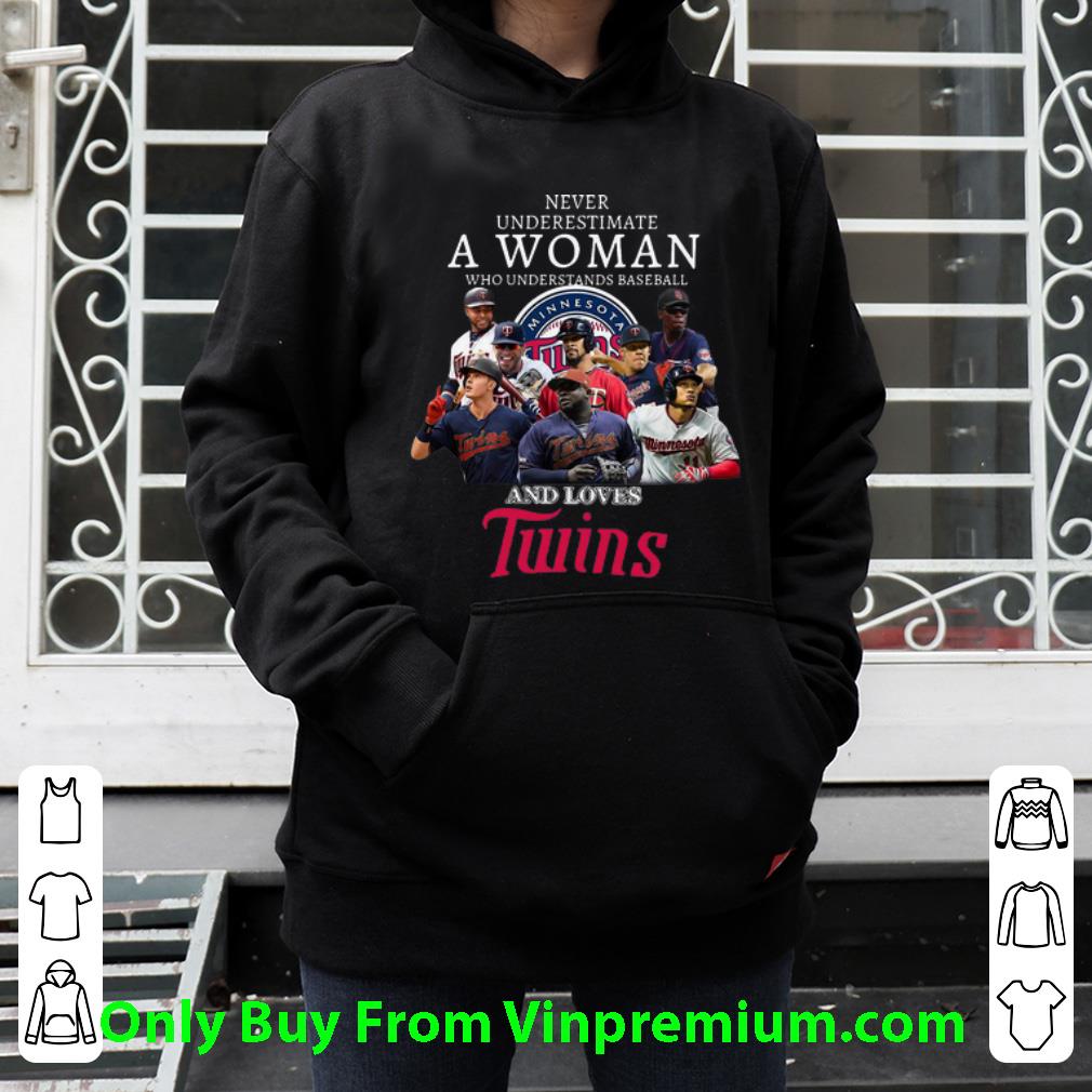 d7135aac awesome never underestimate a woman who understands baseball and loves twins shirt 4 - Awesome Never Underestimate A Woman Who Understands Baseball And Loves Twins shirt
