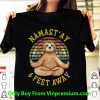 Premium Vintage Sloth Yoga Namas' Ay 6 Feet Away shirt