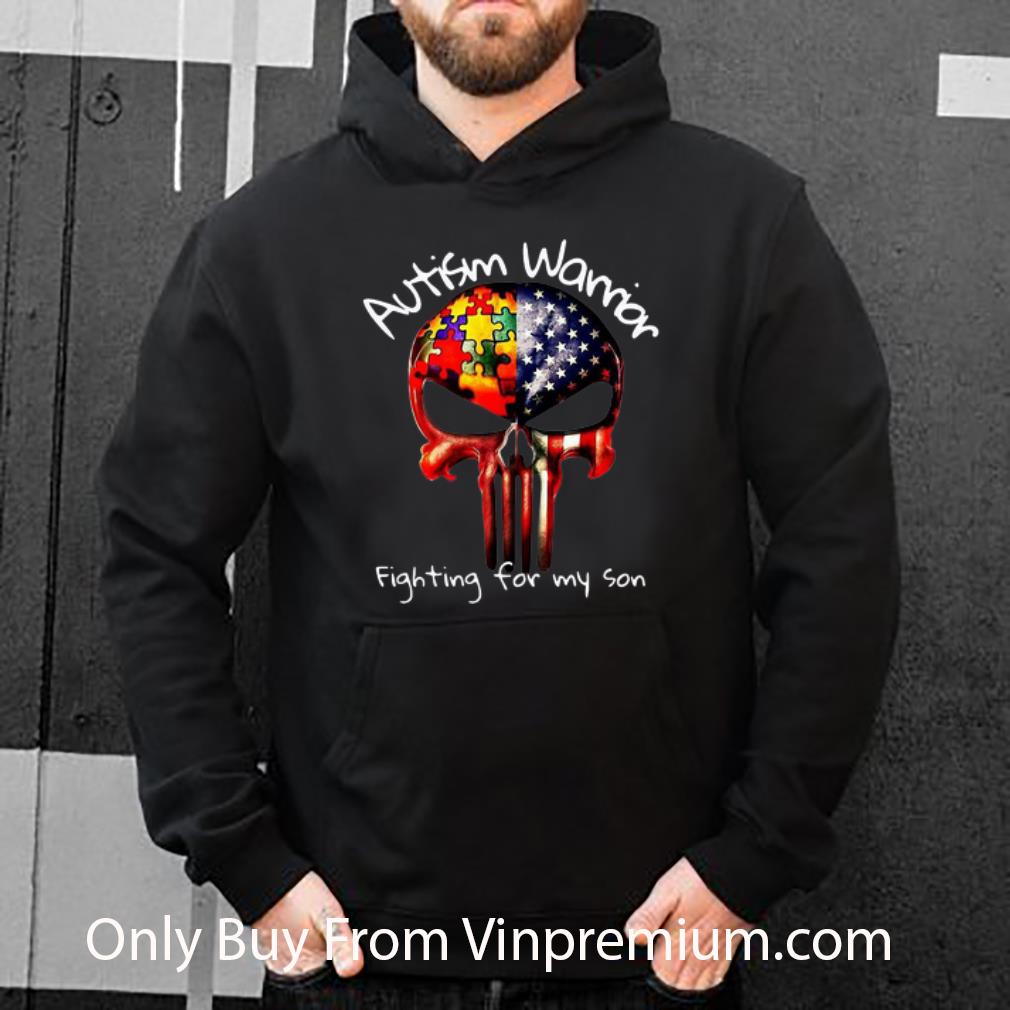 07837eb0 premium autism warrior fighting for my son american flag punisher shirt 4 - Premium Autism Warrior Fighting For My Son American Flag Punisher shirt