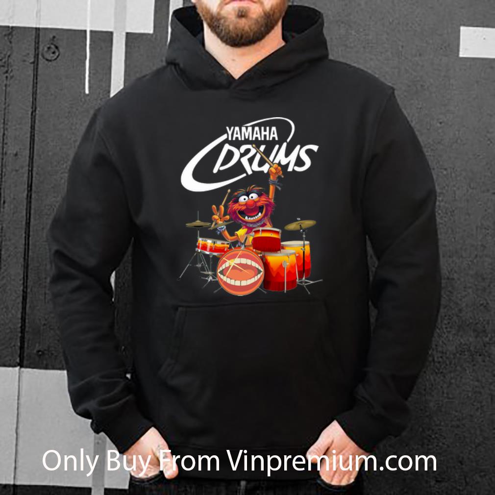 0900cfa7 original yamaha drums muppets playing drum shirt 4 - Original Yamaha Drums Muppets Playing Drum shirt