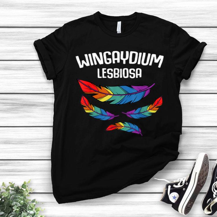 LGBT Pride 2019 Funny Lesbian Love Wingaydium Lesbiosa Gift Shirt
