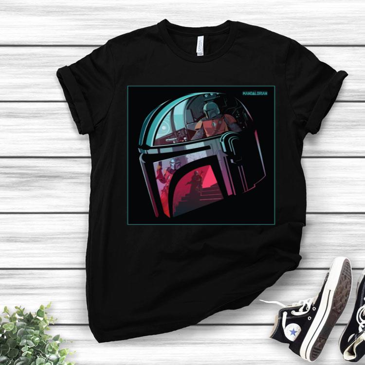 Star Wars The Mandalorian Neon Helmet Shirt