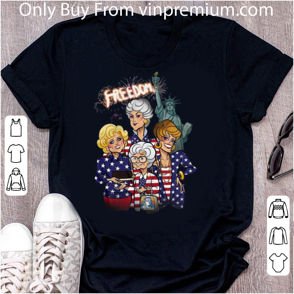 Top The Golden Girls American Flag Freedom Fireworks Independence Day shirt
