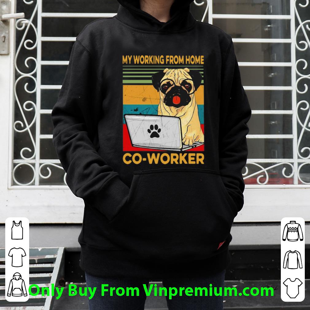 4483c050 premium vintage bulldog my working from home co worker shirt 4 - Premium Vintage Bulldog My Working From Home Co-Worker shirt