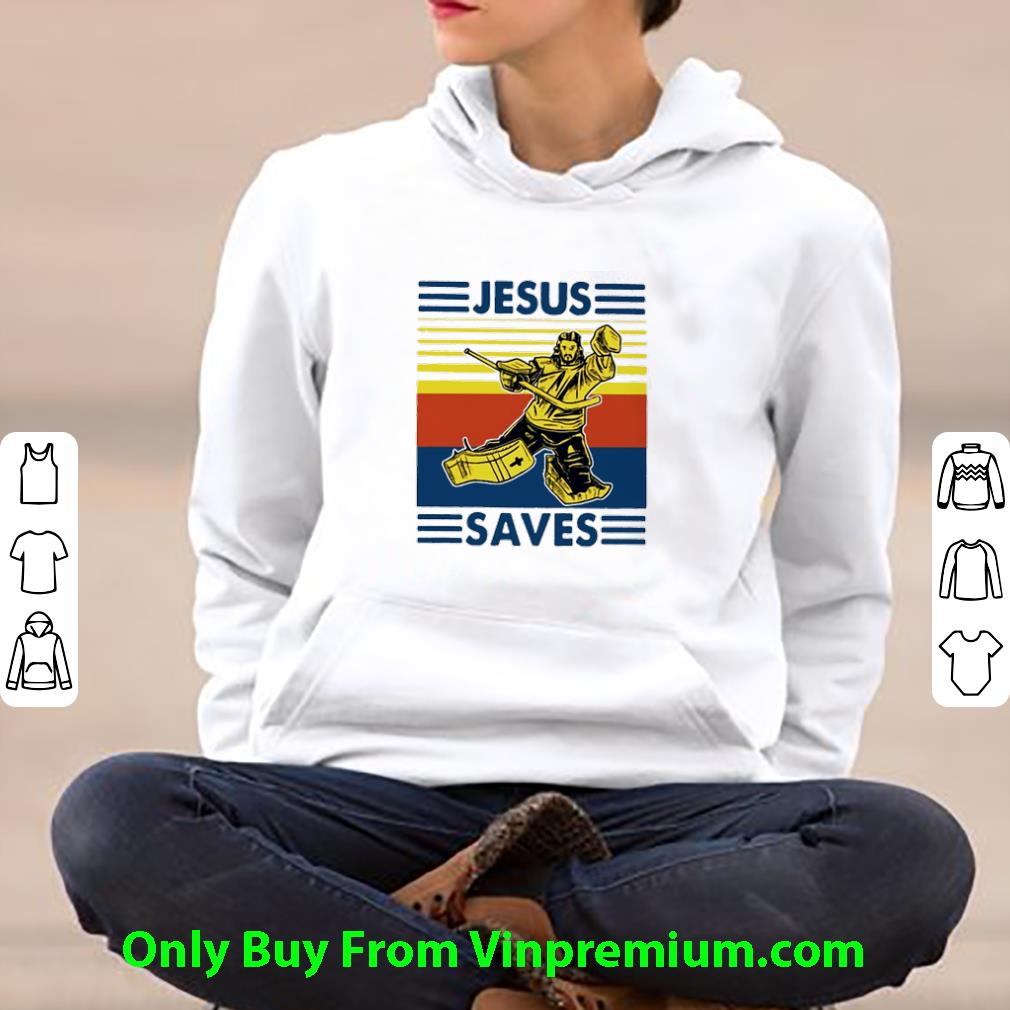 48cf6339 awesome vintage player hockey jesus saves shirt 4 - Awesome Vintage Player Hockey Jesus Saves shirt