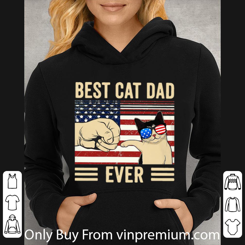 5124b907 awesome vintage best cat dad ever father s day american flag shirt 4 - Awesome Vintage Best Cat Dad Ever Father's Day American Flag shirt