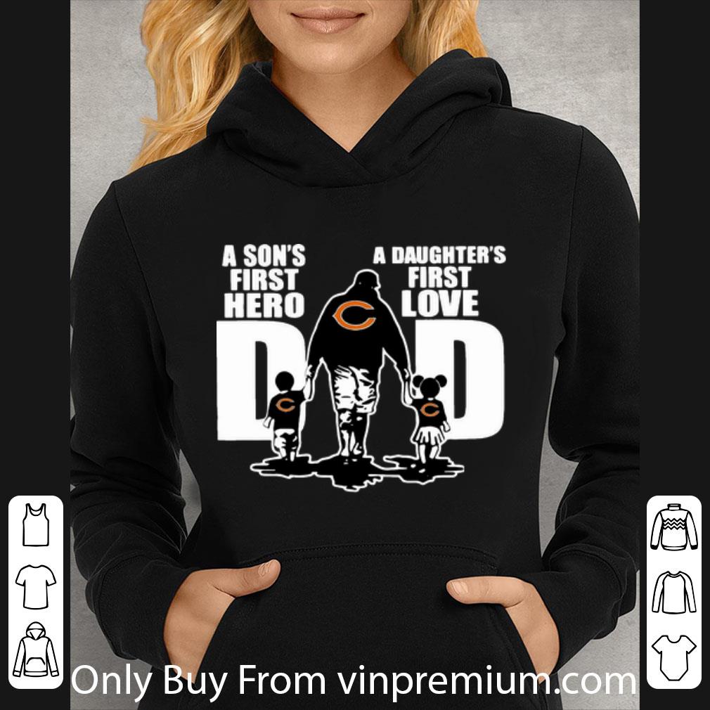 5233de81 official chicago bears dad a son s first hero a daughter s first love shirt 4 - Official Chicago Bears Dad A Son's First Hero A Daughter's First Love shirt