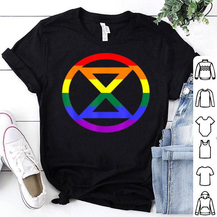 Extinction Rebellion Rainbow Flag LGBT Shirt