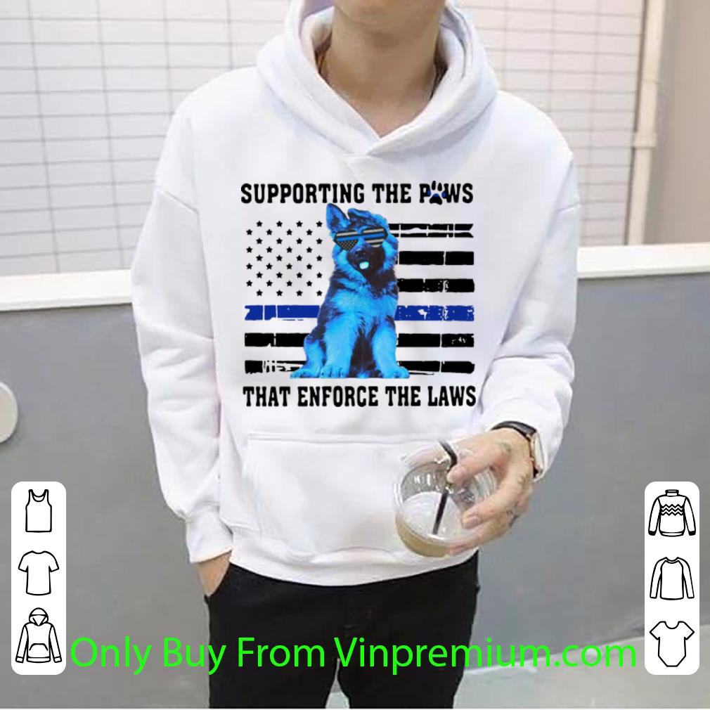 55e06eda official supporting the paws that enforce the laws american flag shirt 4 - Official Supporting The Paws That Enforce The Laws American Flag shirt