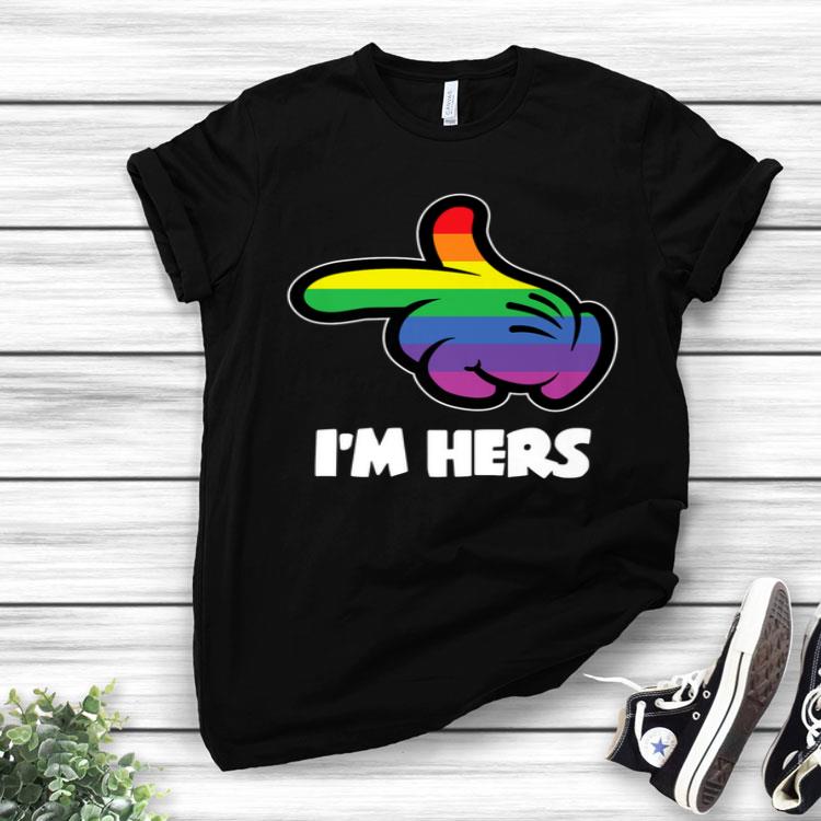 Lesbian Couple Shes Mine Im Hers LGBT Matchings Shirt