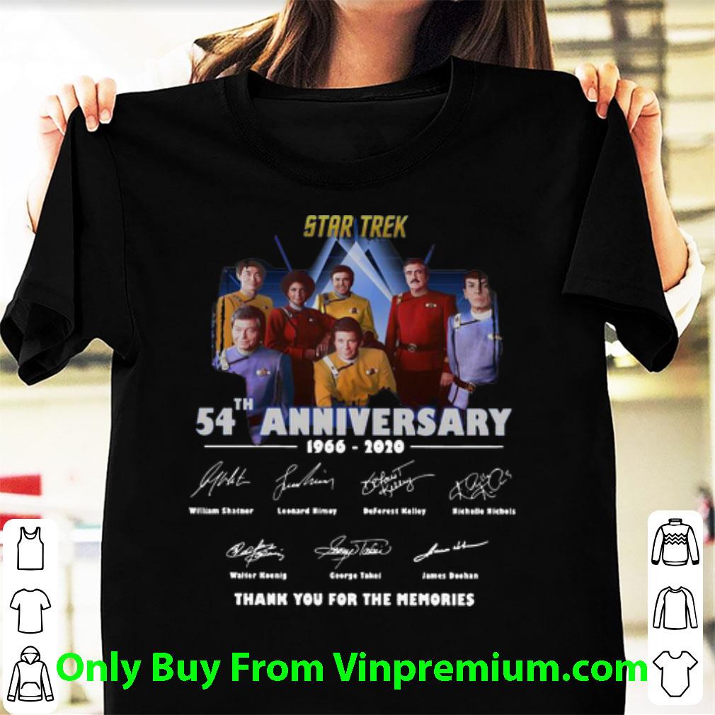 Pretty Star Trek 54th Anniversary Thank You For The Memories Signatures shirt