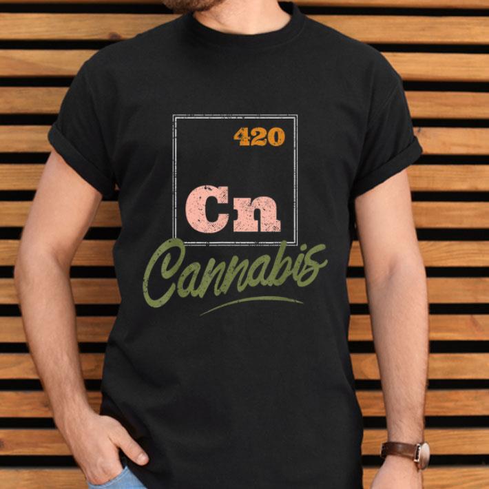 Cannabis Sativa Weed Marijuana Medical Symbol Periodic Table Shirt