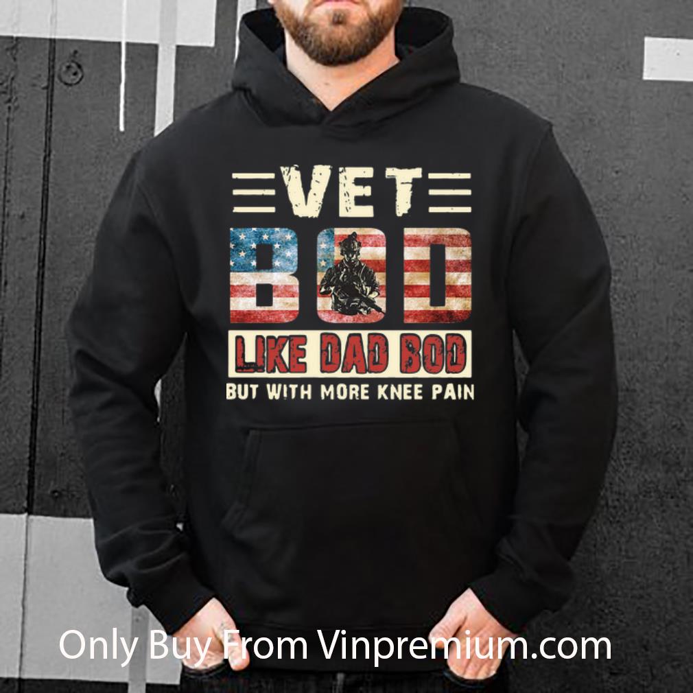 7ba6a7a9 top vet bod like dad bod but with more knee pain american flag shirt 4 - Top Vet Bod Like Dad Bod But With More Knee Pain American Flag shirt