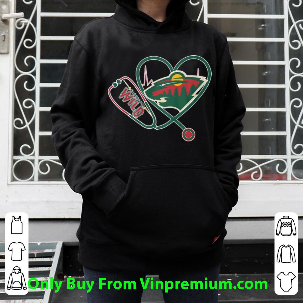 86ecd4b2 nice love minnesota wild heartbeat nurse stethoscope shirt 4 - Nice Love Minnesota Wild Heartbeat Nurse Stethoscope shirt