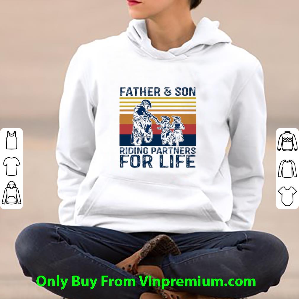 901d10fb pretty vintage father son riding partners for life father s day shirt 4 - Pretty Vintage Father & Son Riding Partners For Life Father's Day shirt