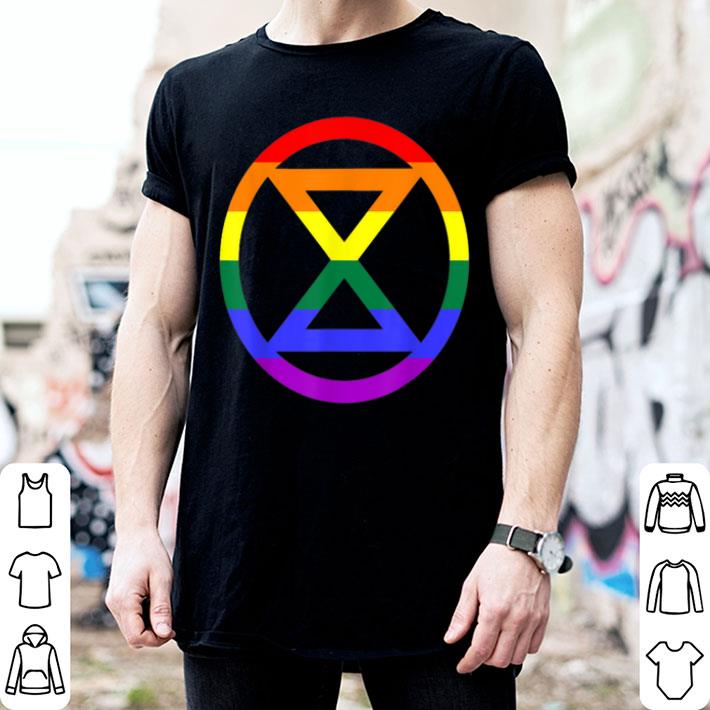 Extinction Rebellion Rainbow Flag LGBT Shirt