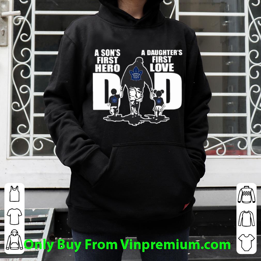 9bc8d92f top toronto maple leafs dad a son s first hero a daughter s first love shirt 4 - Top Toronto Maple Leafs Dad A Son's First Hero A Daughter's First Love shirt