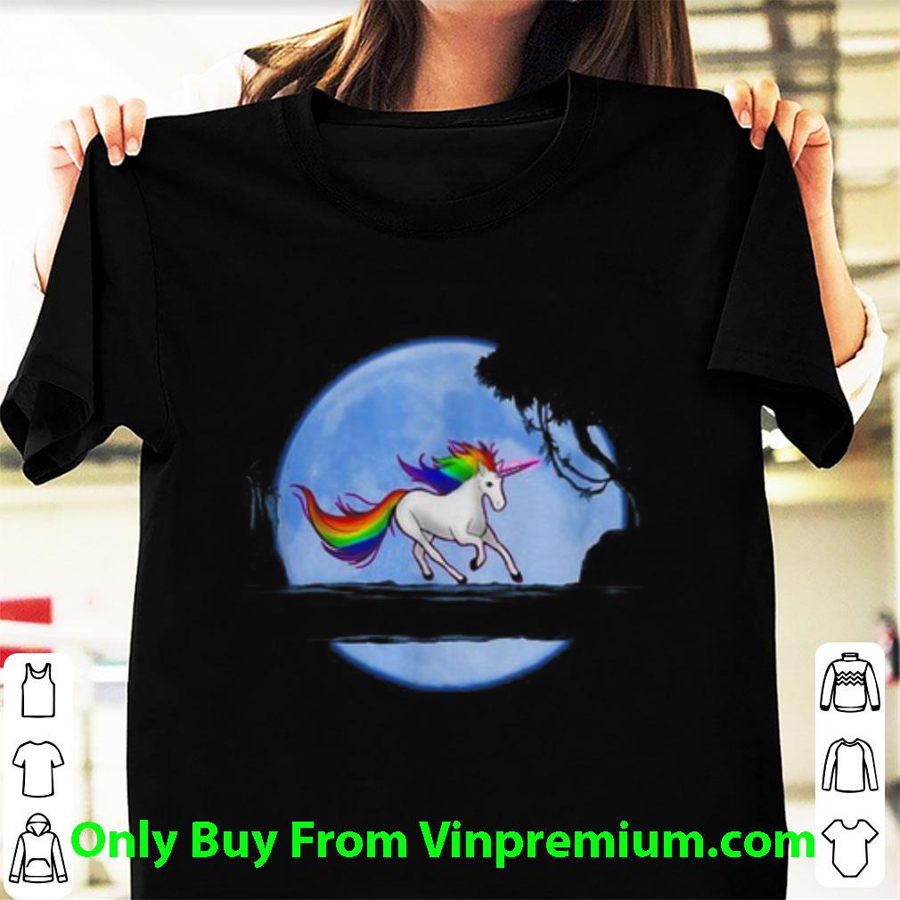 Top Unicorn On The Moon shirt