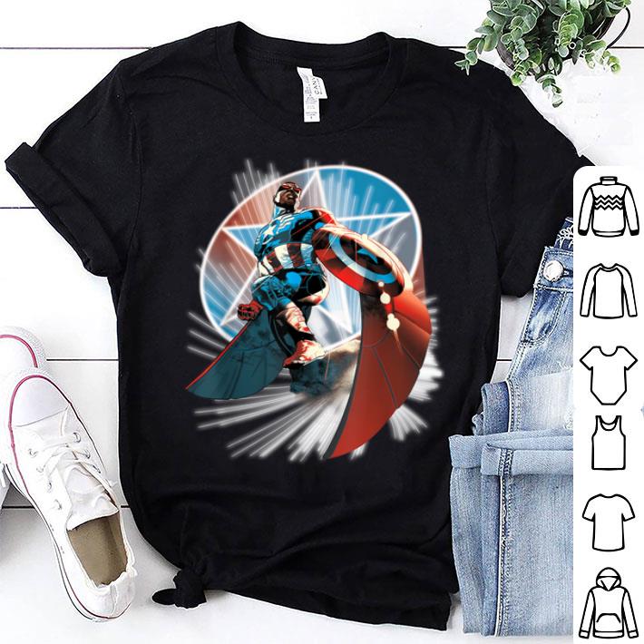 Captain America Hands Helm To Falcon Marvel Now Shirt
