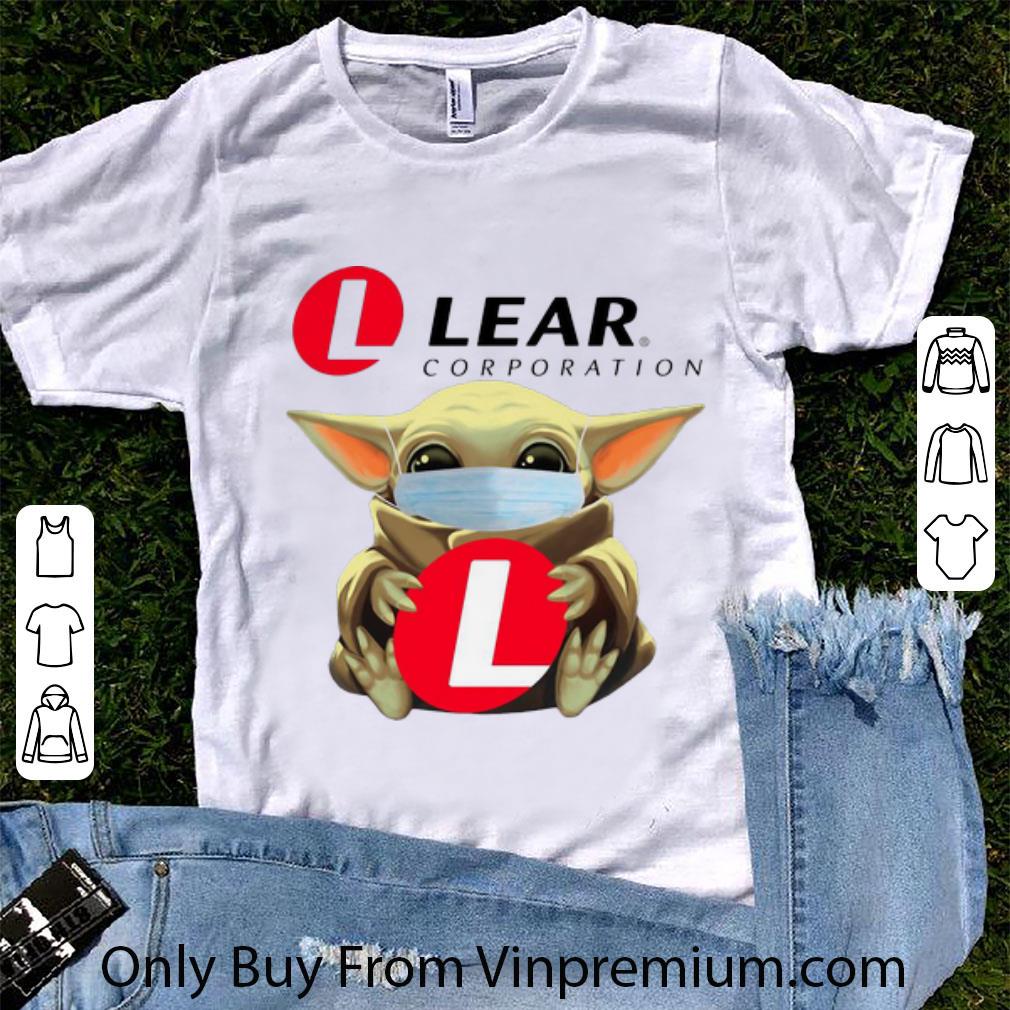 Hot Star Wars Baby Yoda Face Mask Hug Lear Corporation Covid-19 shirt