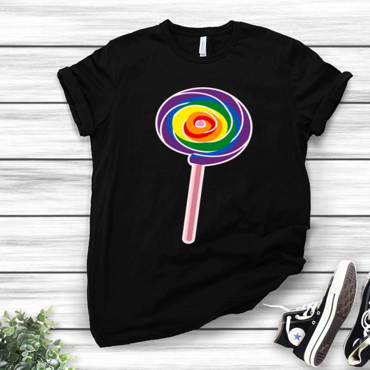 LGBT Gay Lesbian Pride Rainbow Flag Lollipop Shirt