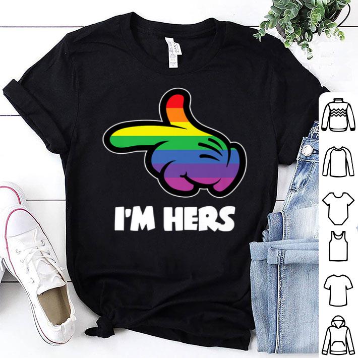 Lesbian Couple Shes Mine Im Hers LGBT Matchings Shirt