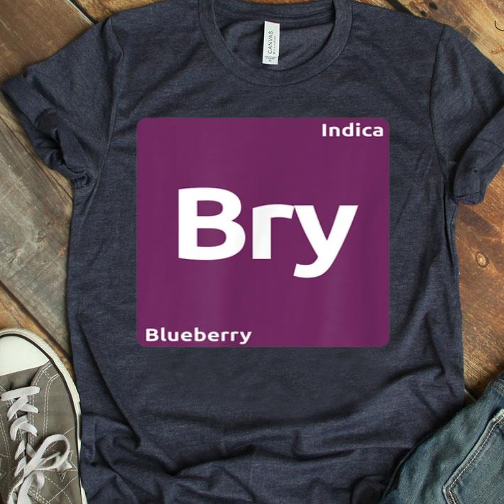 Blueberry Indica Cannabis Strain Periodic Table Shirt