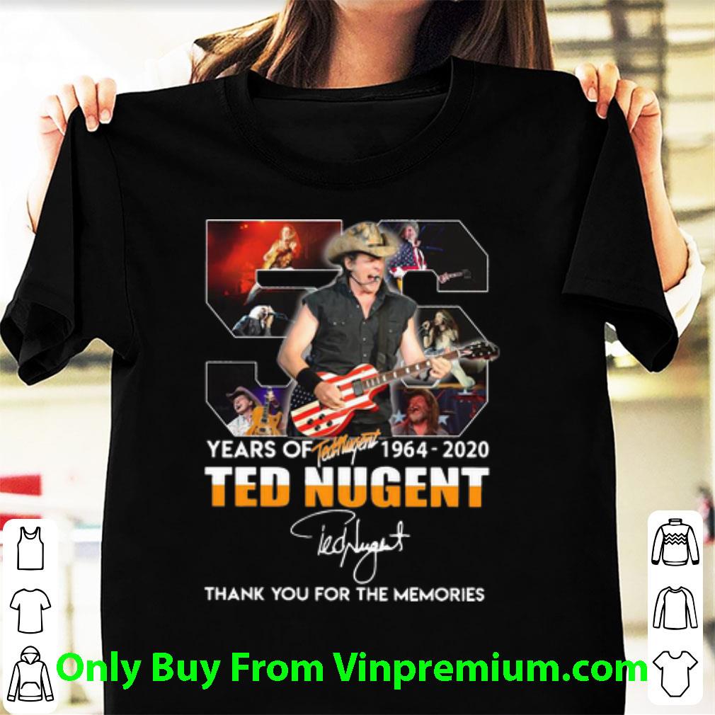 Official 56 Years Of Ted Nugent Thank You For The Memories Signature shirt