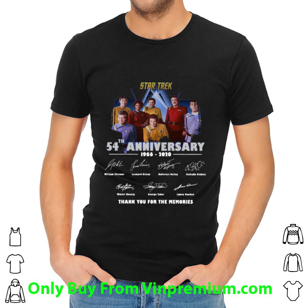 Pretty Star Trek 54th Anniversary Thank You For The Memories Signatures shirt