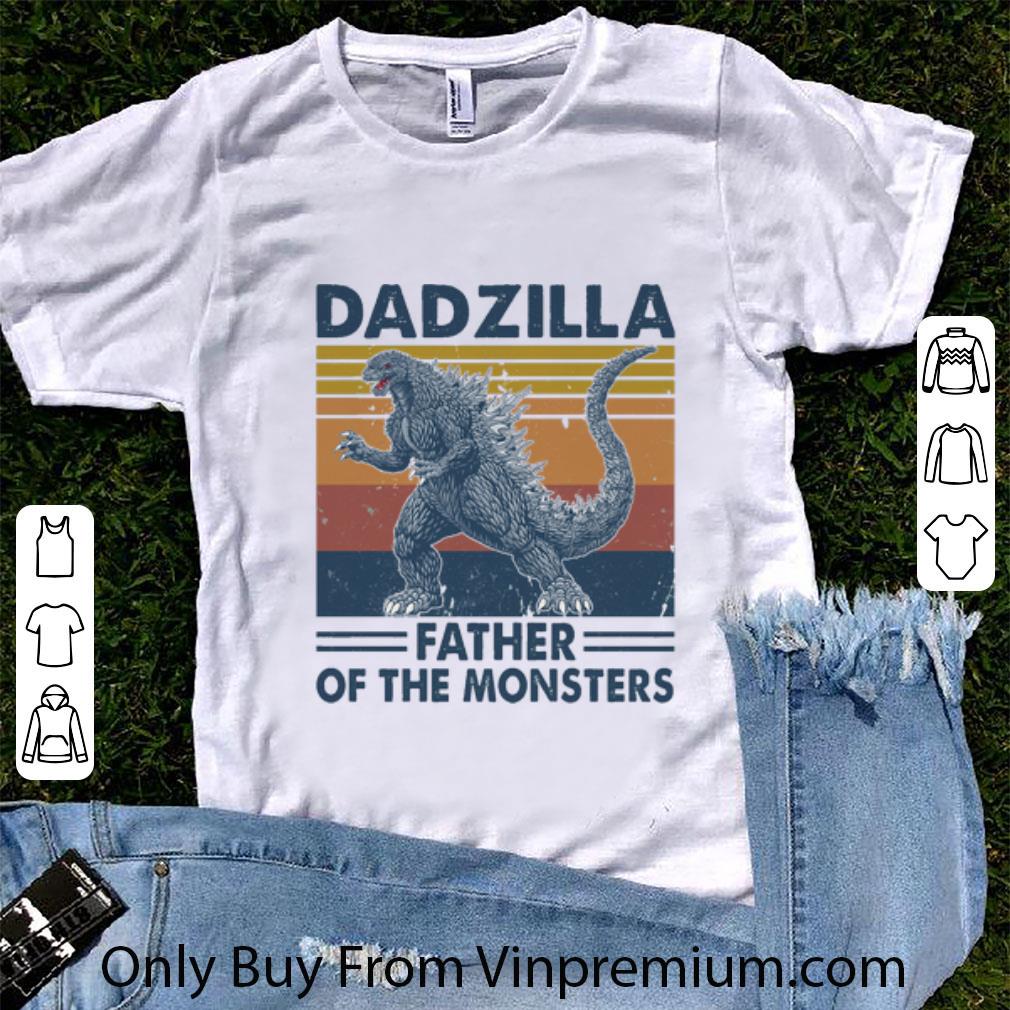 Pretty Vintage Dadzilla Father Of The Monsters Father's Day shirt