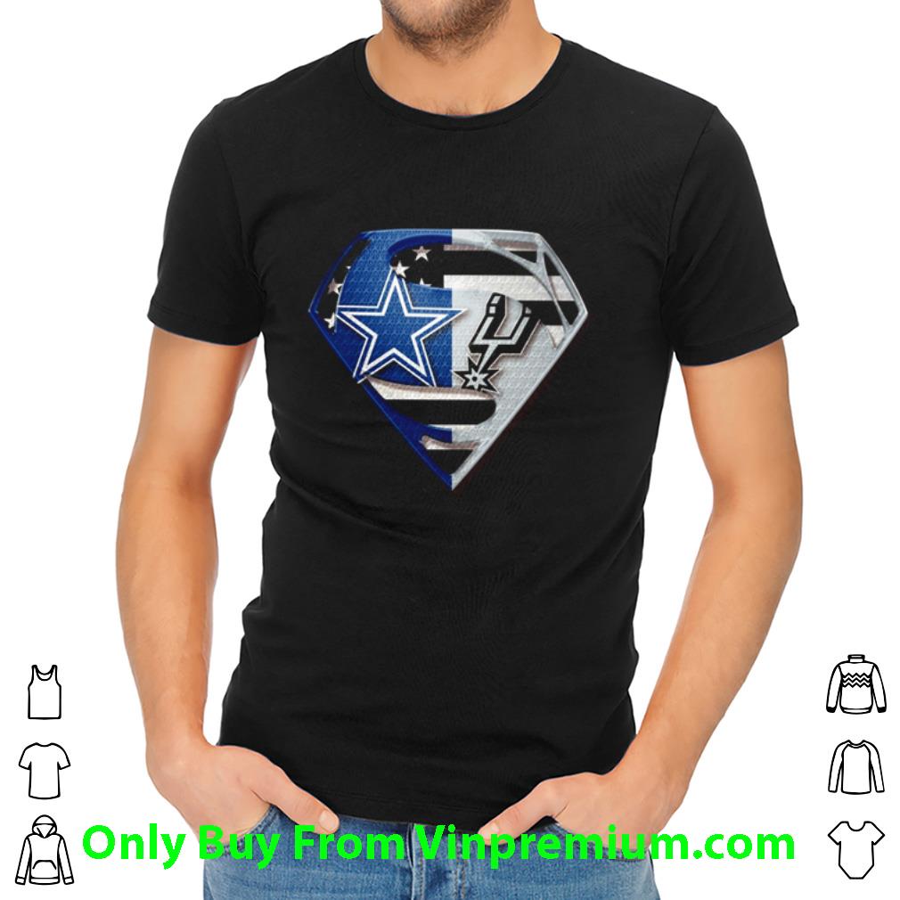 Awesome Dallas Cowboys And San Antonio Spurs Inside Superman shirt