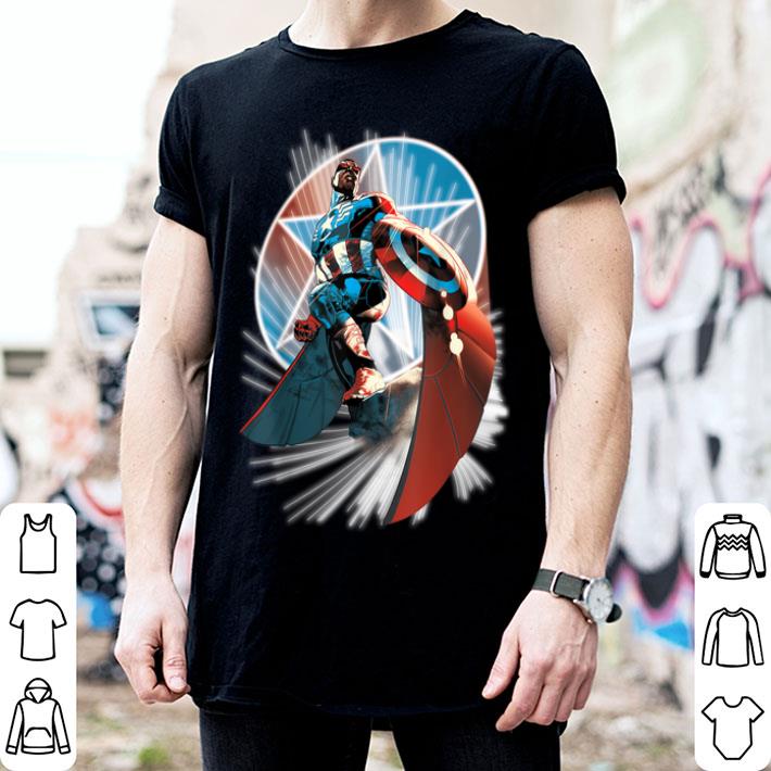 Captain America Hands Helm To Falcon Marvel Now Shirt